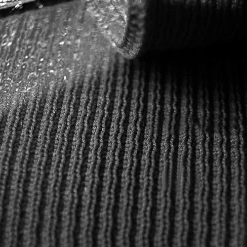 Neotrims Polyester Rib Knit Jersey Stretch Sports Feel Fabric, For...