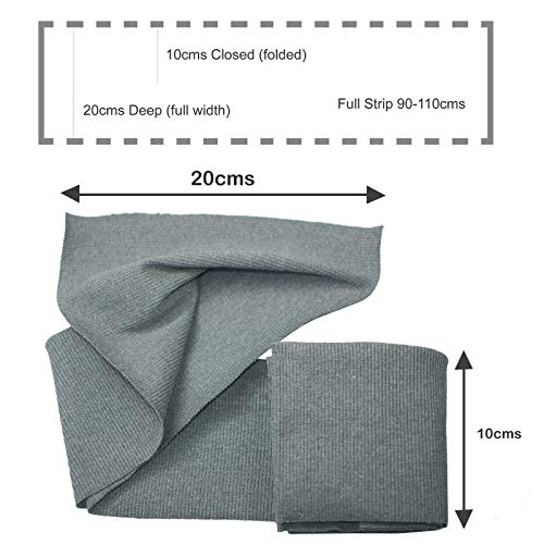 Knit Rib Elastane Waistbands Ribbing Strip, Neotrims Stretch 2 x 2...