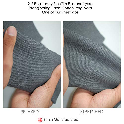 Knit Rib Elastane Waistbands Ribbing Strip, Neotrims Stretch 2 x 2...