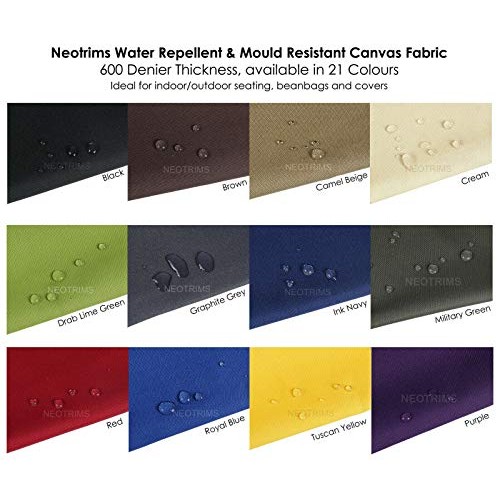 Neotrims Waterproof Canvas Fabric Material,Moroccan Lattice Quatre...