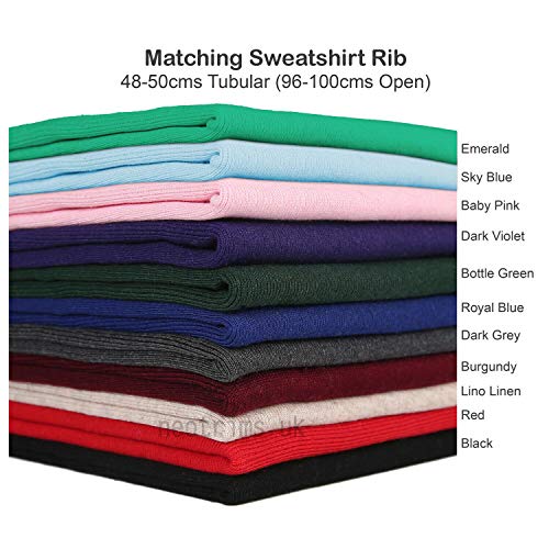 Sweatshirt Fabric for Hoddies and Dressmaking. 30 Colours of This ...