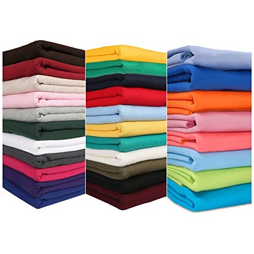 Sweatshirt Fabric for Hoddies and Dressmaking. 30 Colours of This ...