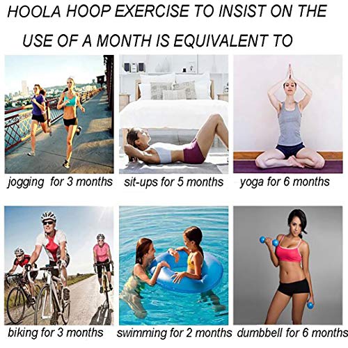 Hoola Hoop for Adults,Weighted Hoola Hoop for Exercise-2lb,8 Secti...