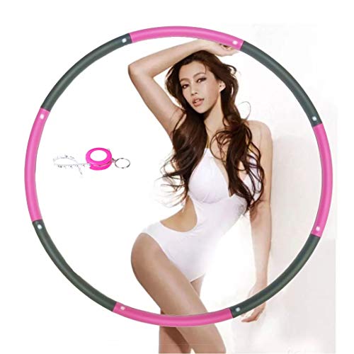 Hoola Hoop for Adults,Weighted Hoola Hoop for Exercise-2lb,8 Secti...