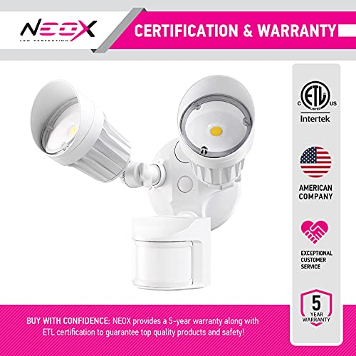 Neox LED Security Light Motion Sensor Outdoor Flood Light with Dus...