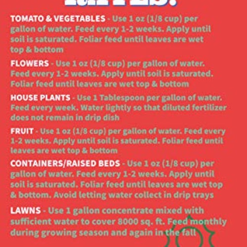 Neptunes Harvest Tomato & Veg Fertilizer 2-4-2, 1 Gallon