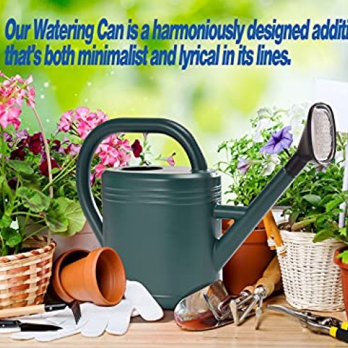 Watering Can 1 Gallon for Indoor Plants, Garden Watering Cans Outd...