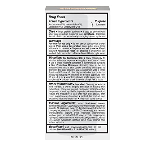 Neutrogena Rapid Wrinkle Repair Retinol Face Moisturizer with SPF ...