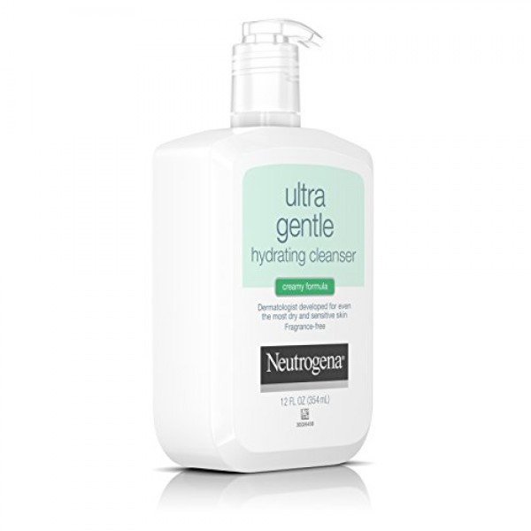 Neutrogena Ultra Gentle Hydrating Cleanser For Sensitive Skin, 12 ...