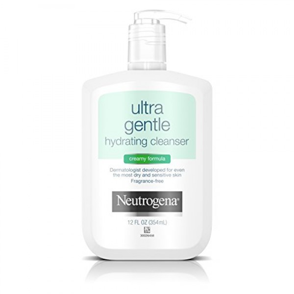 Neutrogena Ultra Gentle Hydrating Cleanser For Sensitive Skin, 12 ...