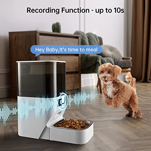 Nevido Automatic Cat Feeders, Built-in Lithium Battery Lasts up to...