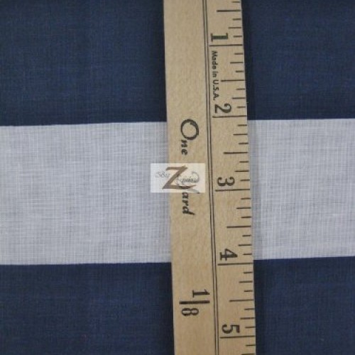 White/RED 2 Giant Stripe Poly Cotton Fabric 58/59 Width Sold by...