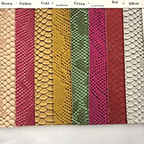 Green/black Faux Viper Snake Skin Vinyl-faux Leather-3D Scales-sol...