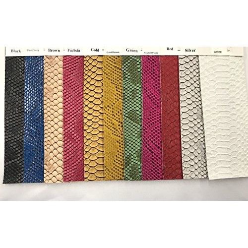 Green/black Faux Viper Snake Skin Vinyl-faux Leather-3D Scales-sol...