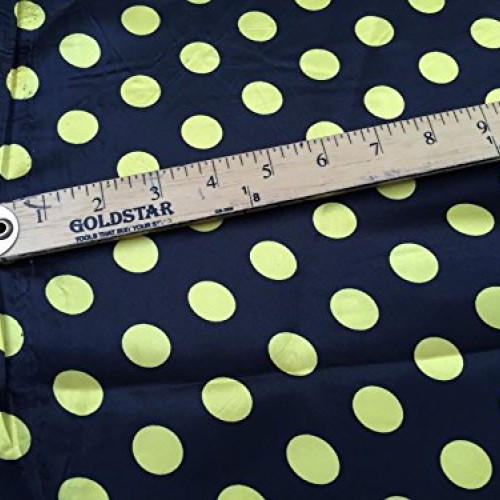 Black/yellow 1/2inch Polka Dot Silky/soft Charmeuse Satin Fabric. ...
