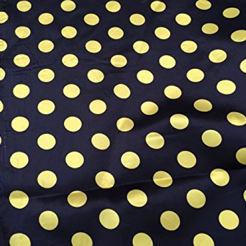 Black/yellow 1/2inch Polka Dot Silky/soft Charmeuse Satin Fabric. ...