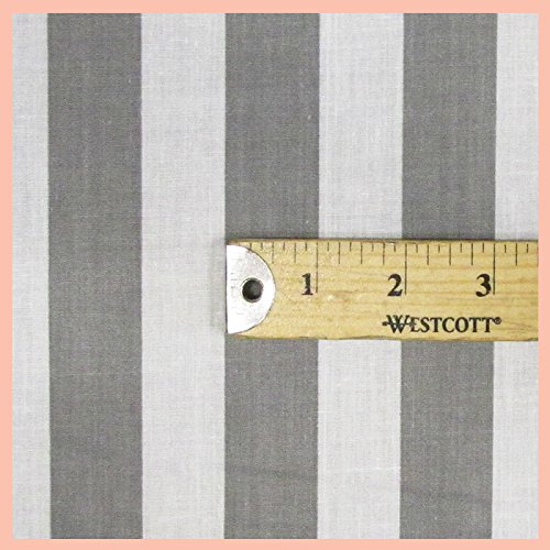 Stripe inch Poly Cotton Fabric 58 inches width sold by the yard Gr...