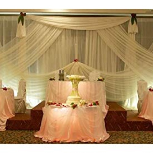5 Yards 120 Wide Voile Chiffon Fabric Sheer Draping Drape Panel D...