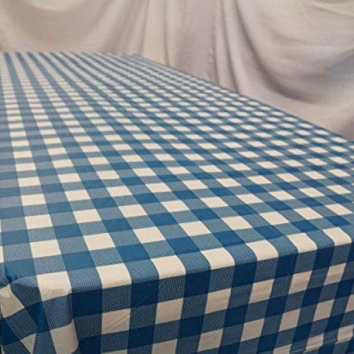 New Star Fabrics Blue Gingham Checkered 12 Pack Premium Disposable...
