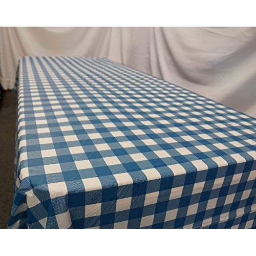 New Star Fabrics Blue Gingham Checkered 12 Pack Premium Disposable...