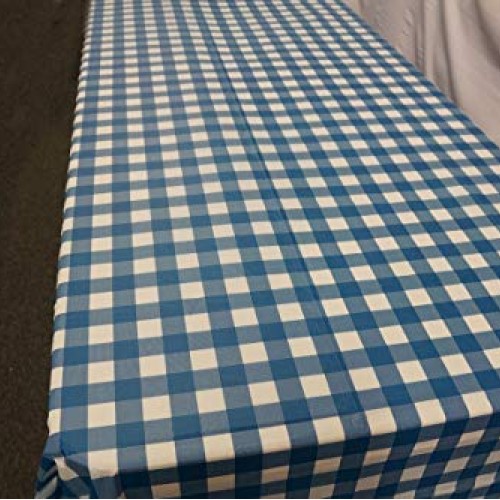 New Star Fabrics Blue Gingham Checkered 12 Pack Premium Disposable...