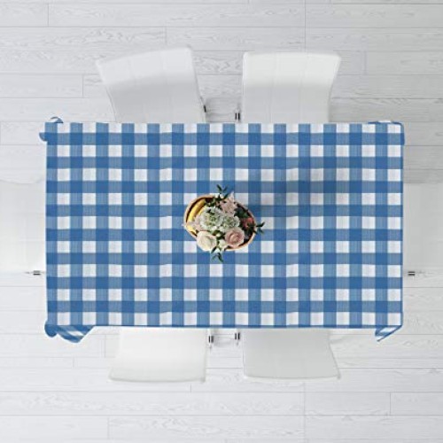 New Star Fabrics Blue Gingham Checkered 12 Pack Premium Disposable...