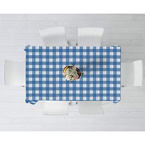 New Star Fabrics Blue Gingham Checkered 12 Pack Premium Disposable...