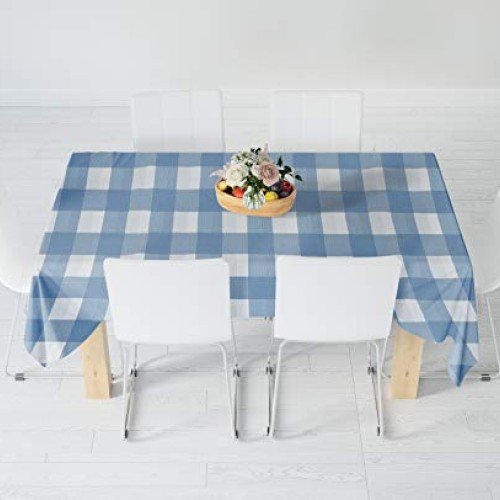 New Star Fabrics Blue Gingham Checkered 12 Pack Premium Disposable...