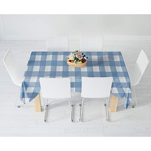 New Star Fabrics Blue Gingham Checkered 12 Pack Premium Disposable...
