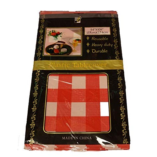 New Star Fabrics Red Gingham Checkered 12 Pack Premium Disposable ...