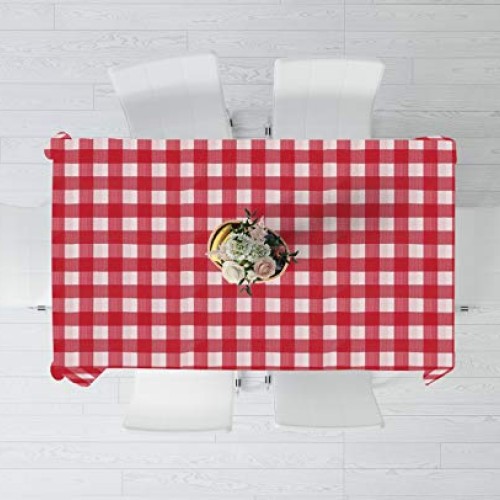 New Star Fabrics Red Gingham Checkered 12 Pack Premium Disposable ...