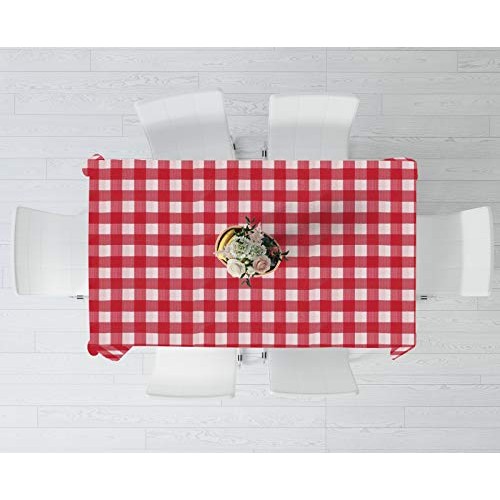 New Star Fabrics Red Gingham Checkered 12 Pack Premium Disposable ...