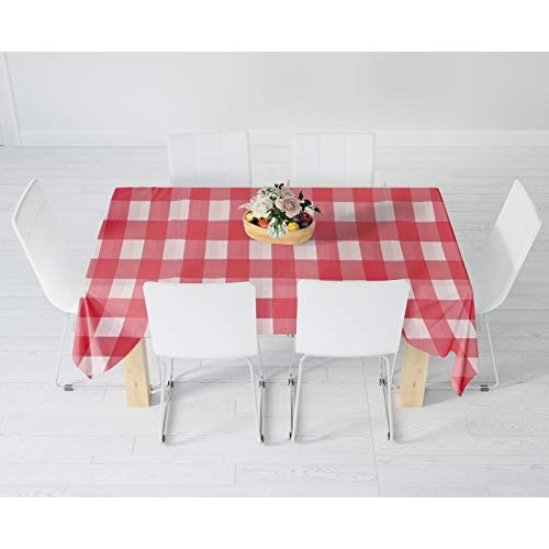 New Star Fabrics Red Gingham Checkered 12 Pack Premium Disposable ...