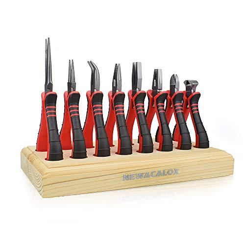 NEWACALOX Multi Pliers Set Jewelry Making Pliers 8 Piece Kit with...