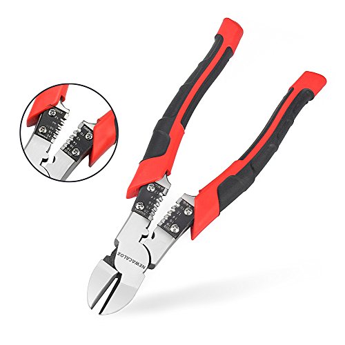 Side Cutting Pliers, Industrial Pliers with Wire Stripper/Crimper/...