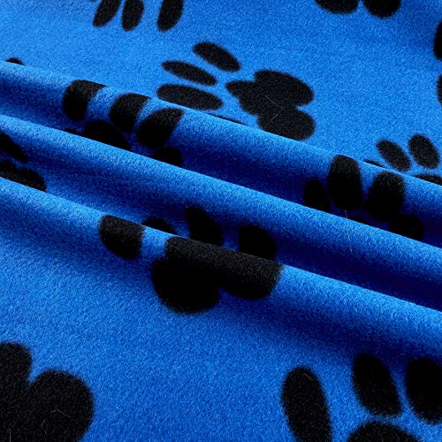 Newcastle Fabrics Polar Fleece Big Paw Blue Fabric By The Yard