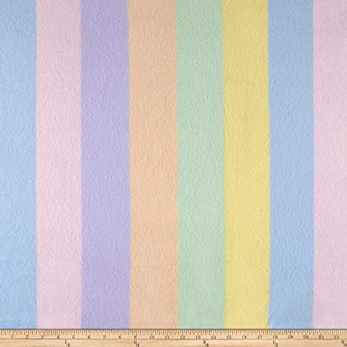 Newcastle Fabrics Polar Fleece New Stripe Pastel Fabric By The Yard