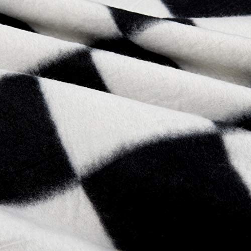 Newcastle Fabrics Polar Fleece Racing Check, Black/White Yard