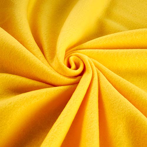 Newcastle Fabrics Polar Fleece Solid Bright Yellow Fabric By The Yard