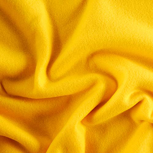 Newcastle Fabrics Polar Fleece Solid Bright Yellow Fabric By The Yard