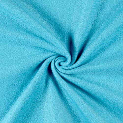 Newcastle Fabrics Polar Fleece Solid Turquoise Fabric By The Yard