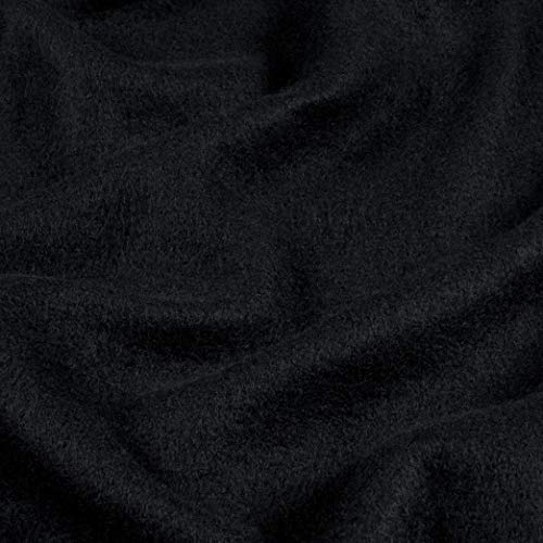 Sweatshirt Fleece Black Fabric by the Yard