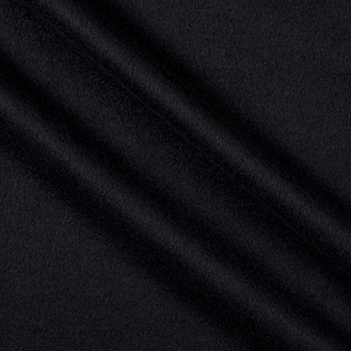 Sweatshirt Fleece Black Fabric by the Yard