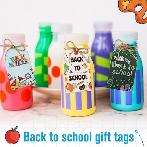NEWEST 60 Pieces Back to School Tags, Welcome Back to School Tag D...