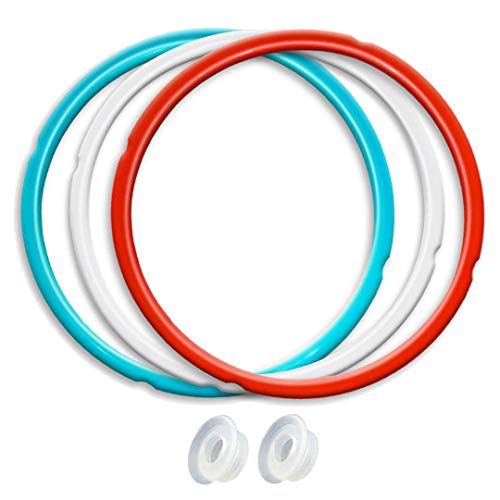 Silicone Sealing Ring, 3 Pack, Savory Sky Blue & Sweet Cherry Red ...