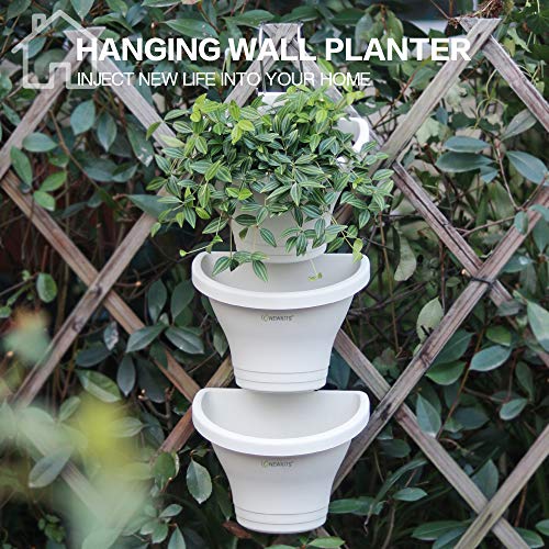 Hanging Vertical Planter, NEWKITS 3 Pcs Modular Hanging Planters F...