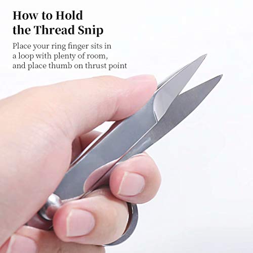 Newness Thread Snips, Sewing Snips with Protective Plastic Sleeve,...