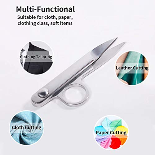 Newness Thread Snips, Sewing Snips with Protective Plastic Sleeve,...