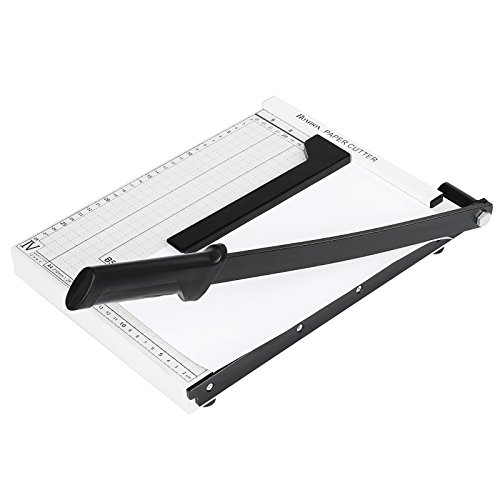 Paper Trimmer, A4 Paper Cutter Guillotine with Heavy Duty Gridded ...
