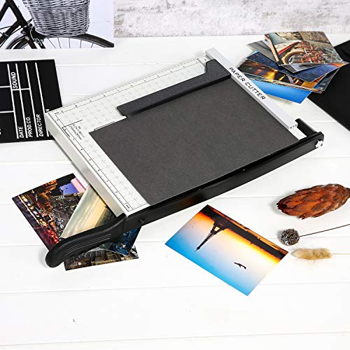 Paper Trimmer, A4 Paper Cutter Guillotine with Heavy Duty Gridded ...